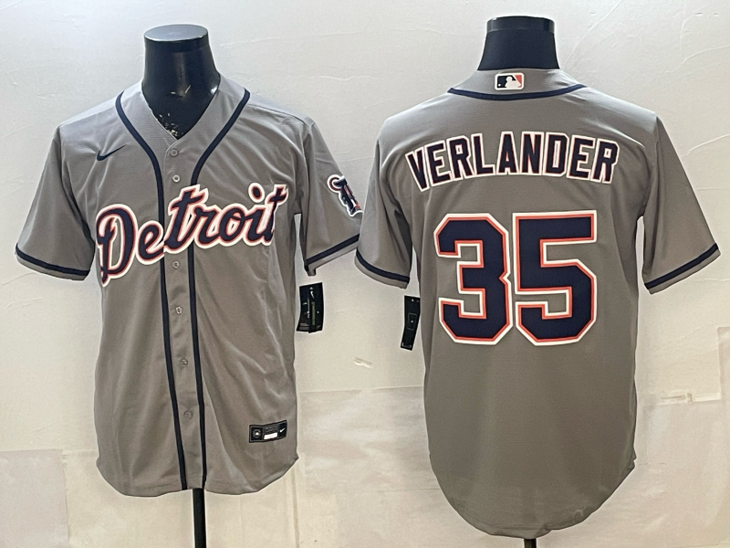 Men Detroit Tigers #35 Verlander white Game Nike MLB Jersey 2026002